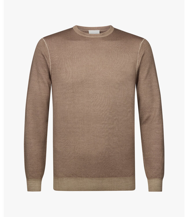Profuomo Pullover Creck Neck Taupe
