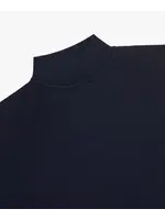 Profuomo Pullover Mock Neck Navy