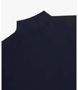 Profuomo Pullover Mock Neck Navy