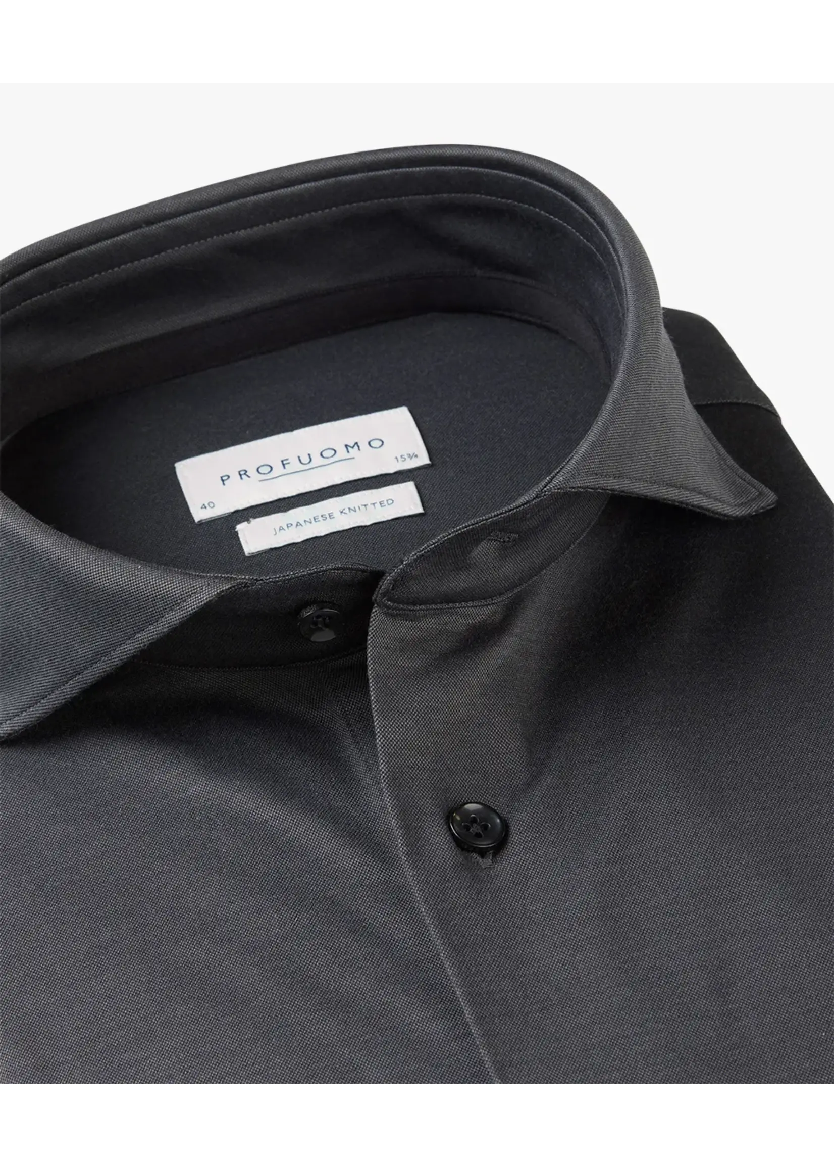 Profuomo Shirt X-Cutaway Sc Sf Anthra