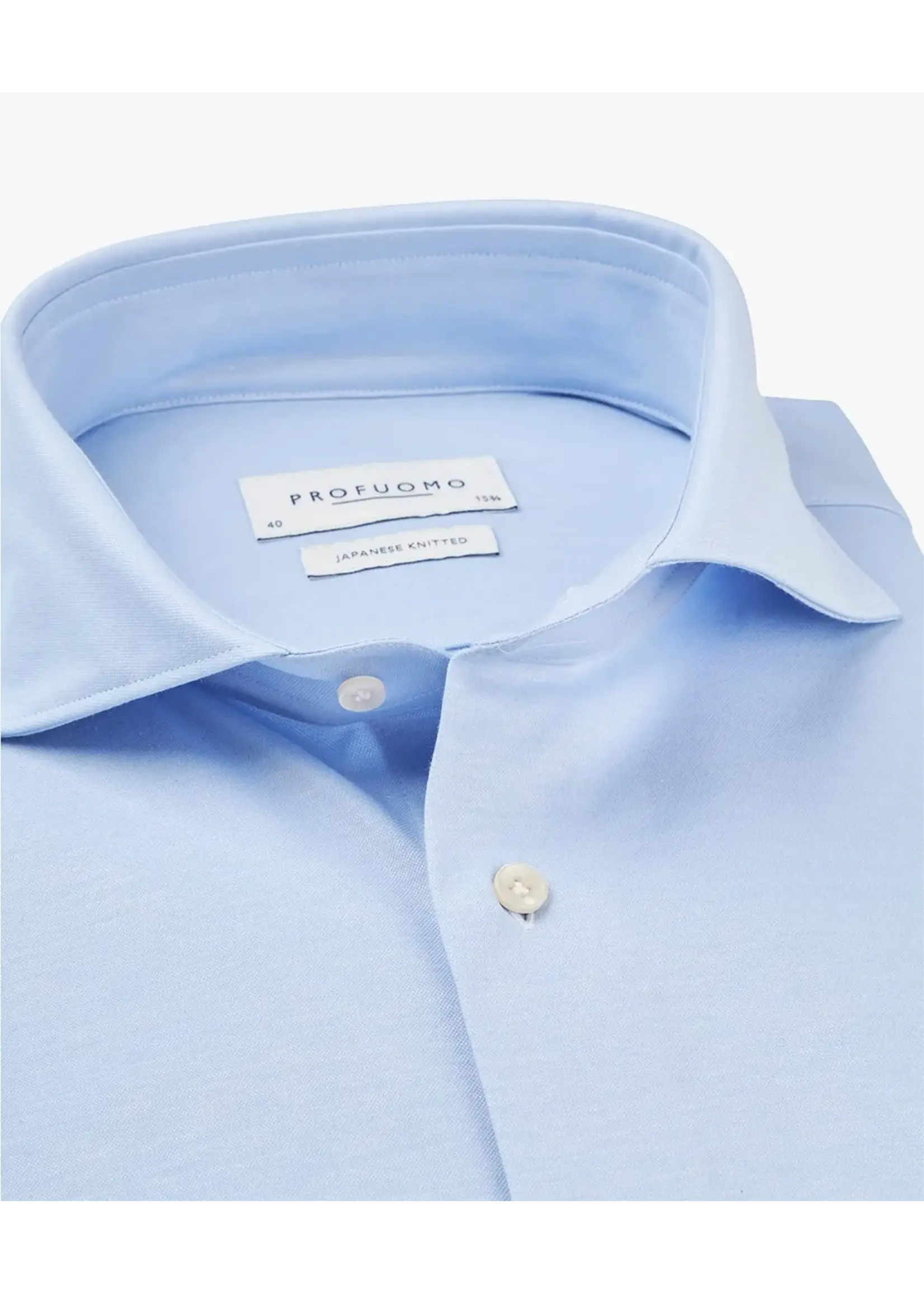 Profuomo Shirt X-cutaway SC SF Blue