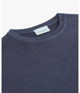 Profuomo Pullover Crew Neck Mid Blue