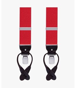 Profuomo Braces Solid Red