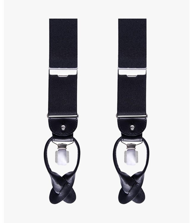 Profuomo Braces Solid Black