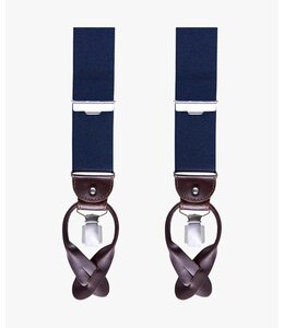 Profuomo Braces Solid Navy