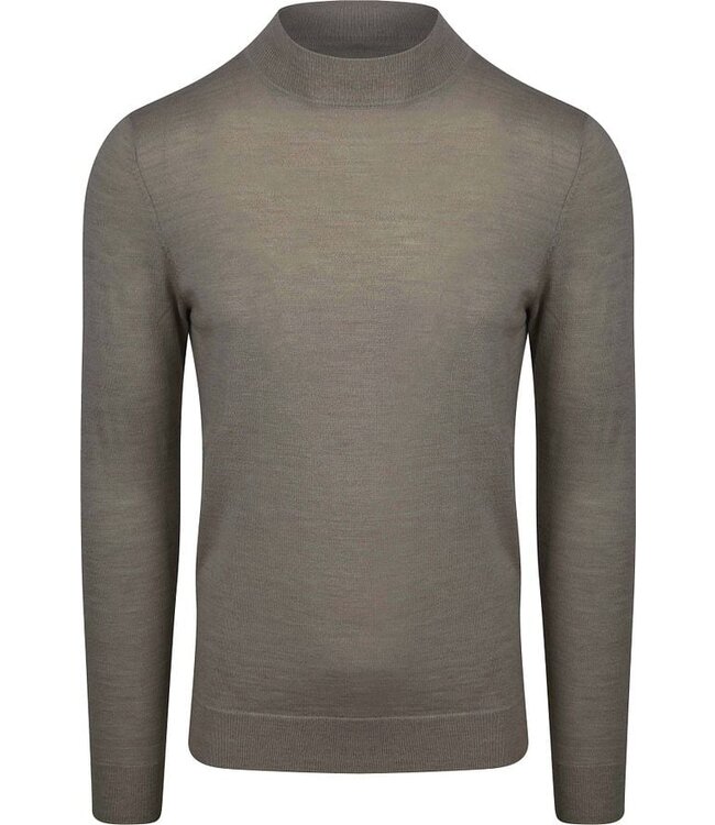 Profuomo Pullover Mock Neck Green