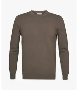 Profuomo Pullover Crew Neck Mid Brown