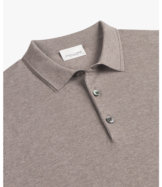 Profuomo POLO SS MID BROWN