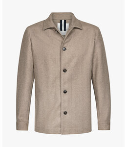 Profuomo OVERSHIRT HERRING BONE SMALL LIGHT SAND