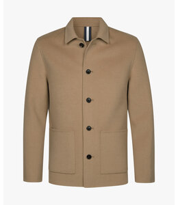 Profuomo OVERSHIRT WOOL BUTTON CAMEL