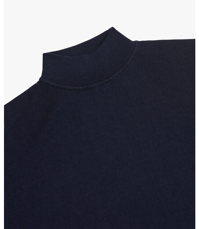 Profuomo PULLOVER MOCK NECK NAVY