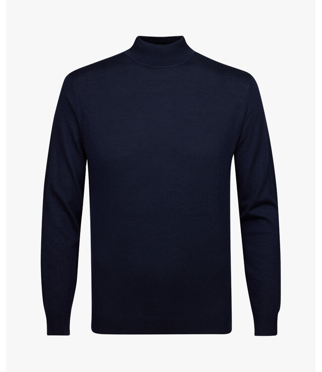 Profuomo PULLOVER MOCK NECK NAVY