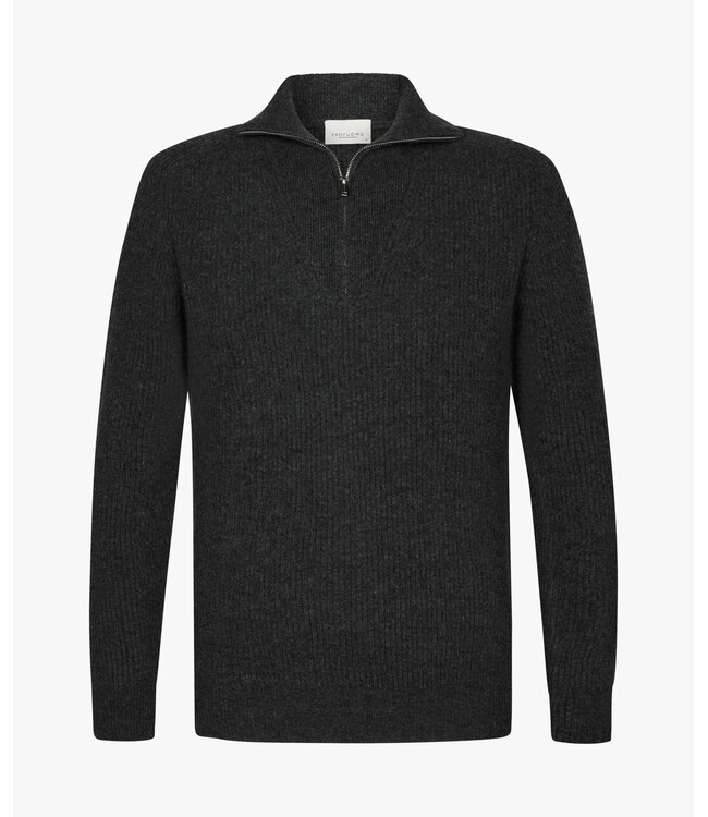 Profuomo PULLOVER HALF ZIP GREY