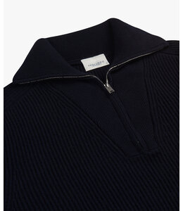 Profuomo PULLOVER HALF ZIP NAVY