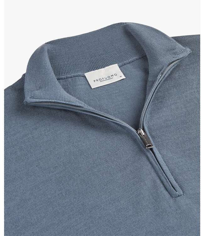 PULLOVER HALF ZIP BLUE