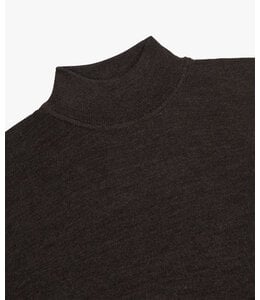 PULLOVER MOCK NECK TAUPE