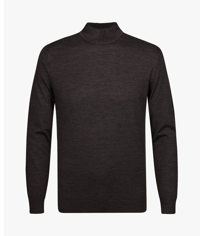 PULLOVER MOCK NECK TAUPE