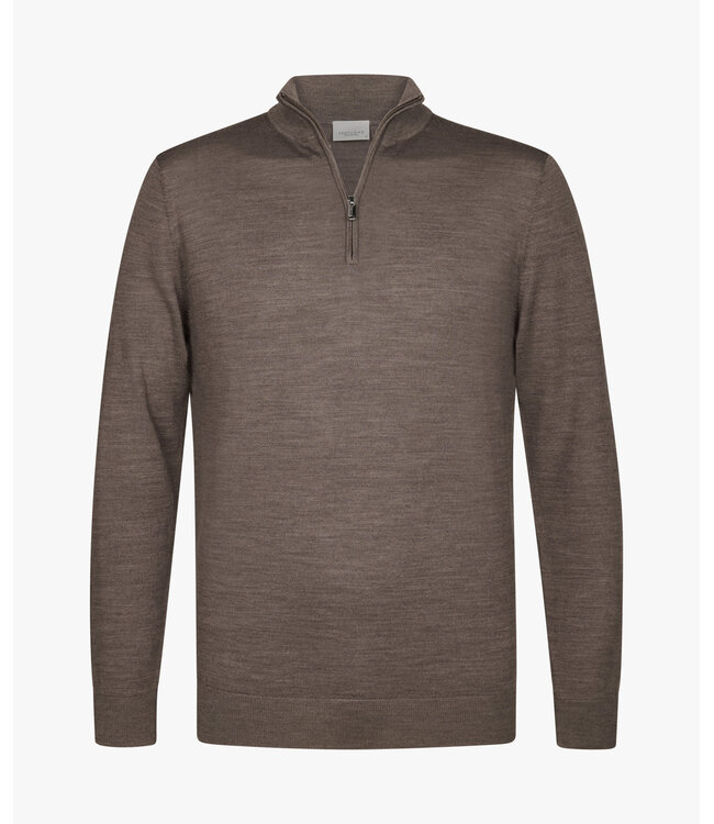 PULLOVER HALF ZIP TAUPE