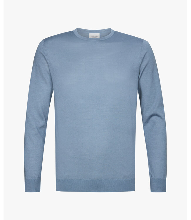 PULLOVER CREW NECK BLUE