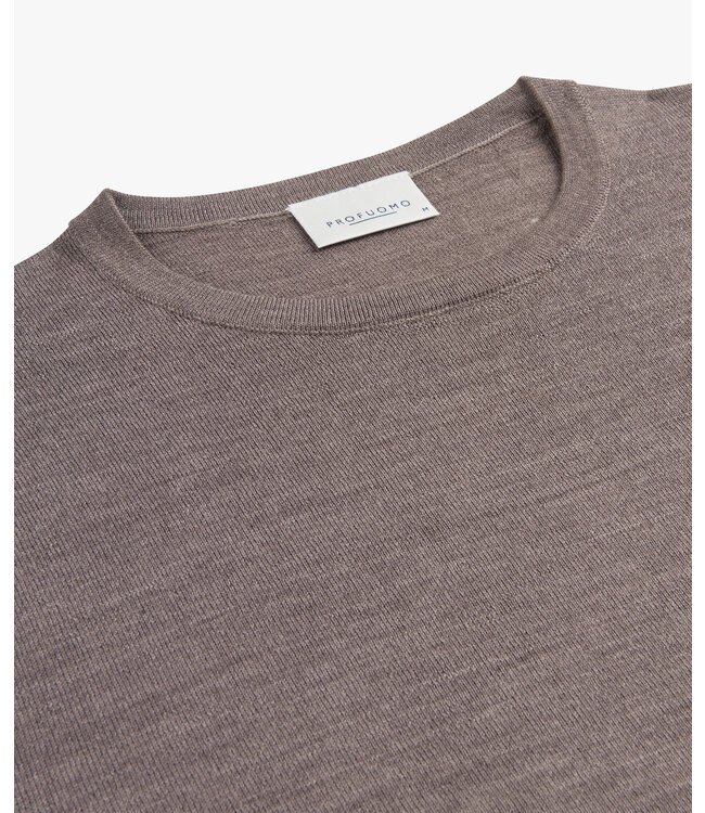 PULLOVER CREW NECK TAUPE