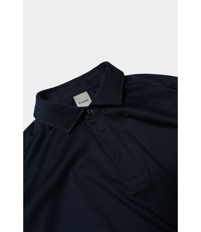Longsleeve Polo Shirt  Marine Blue