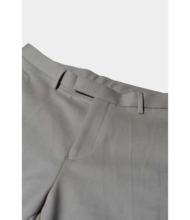 Tailored-Zip Broek  Repose Gray
