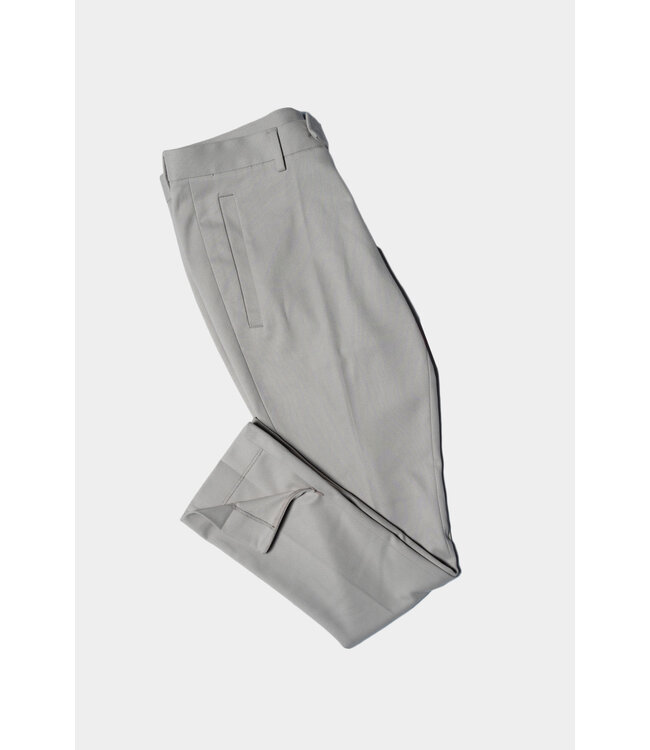 Tailored-Zip Broek  Repose Gray
