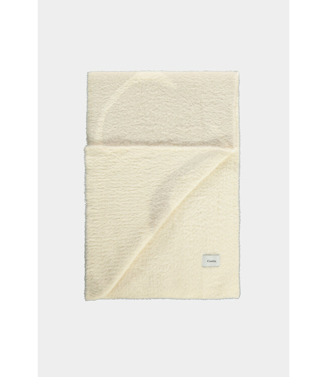 Symbol Scarf Vanilla  White Fluffy