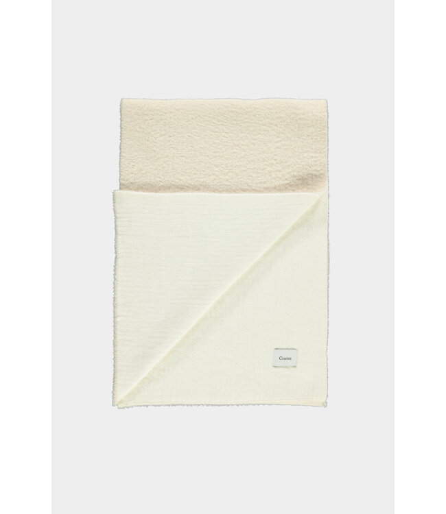 Reversible Scarf Vanilla  White Fluffy