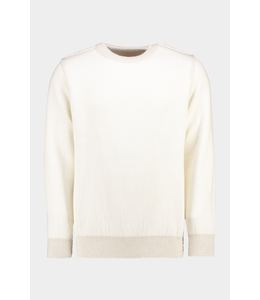 Reversible crewneck  Vanilla white fluffy