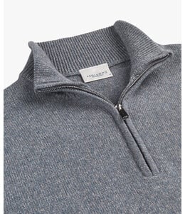Profuomo PULLOVER HALF ZIP BLUE