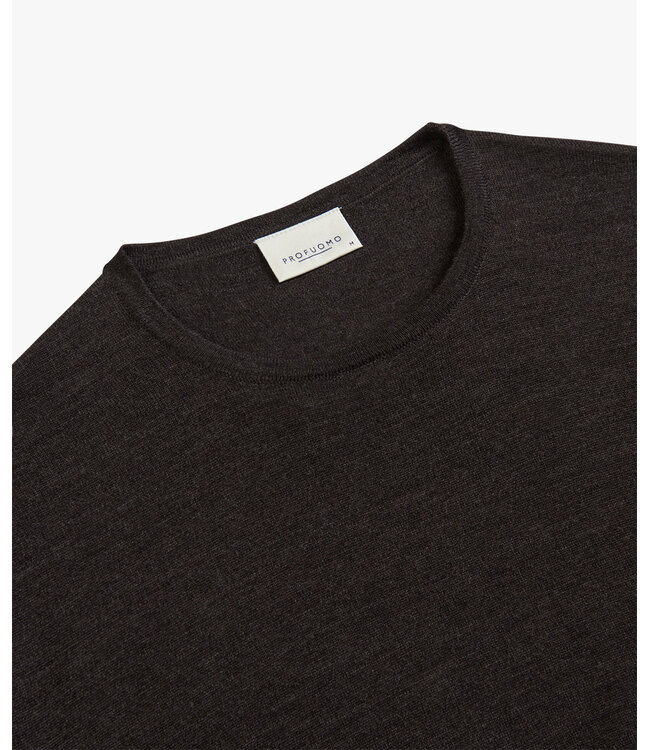 Profuomo PULLOVER CREW NECK DARK BROWN