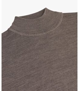 PULLOVER MOCK NECK TAUPE