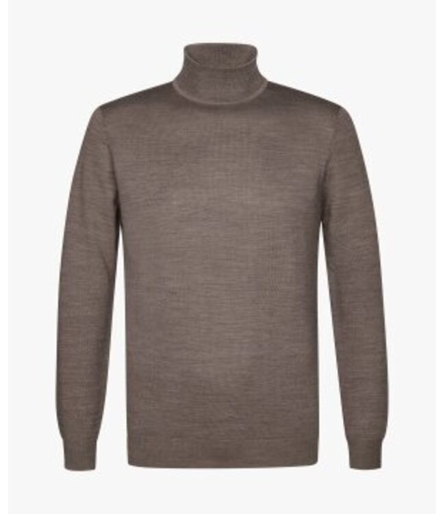 PULLOVER MOCK NECK TAUPE