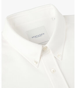 Profuomo White casual Japanse Knitted shirt