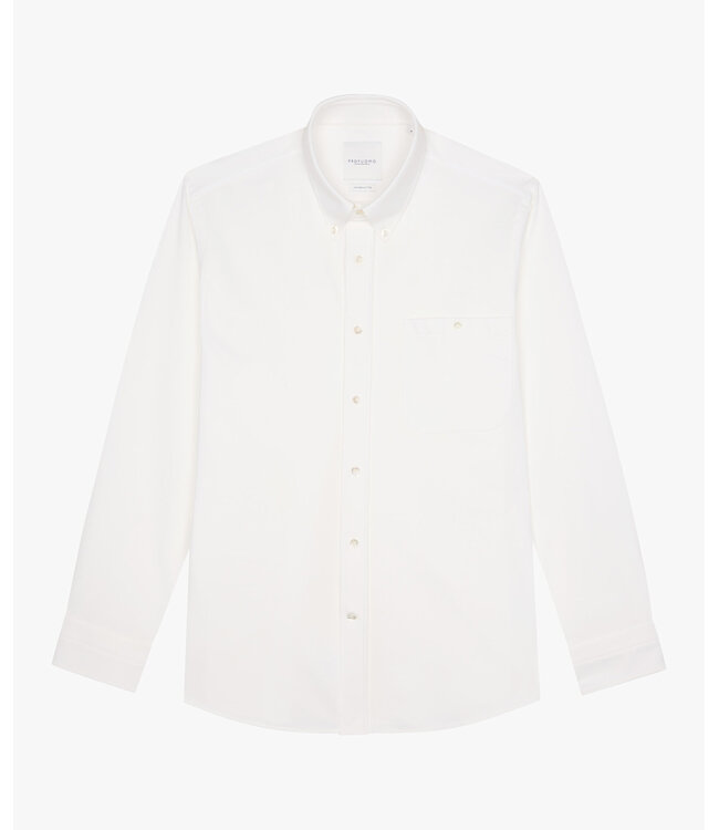 Profuomo White casual Japanse Knitted shirt