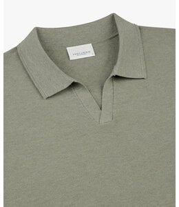 Profuomo Green Luxury Basic open collar polo