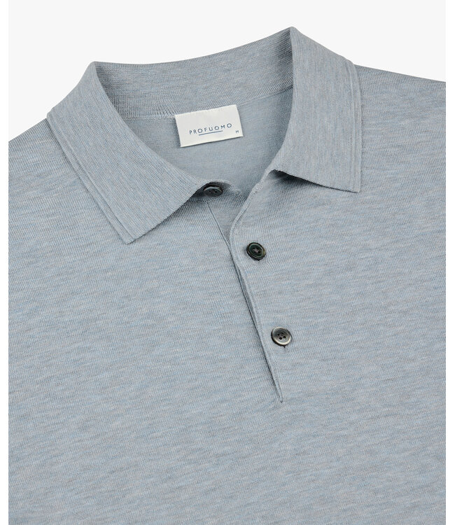 Profuomo Blue Luxury Basic polo