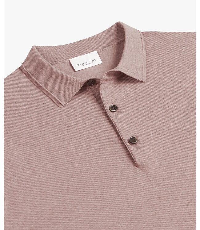 Profuomo Dark pink Luxury Basic polo