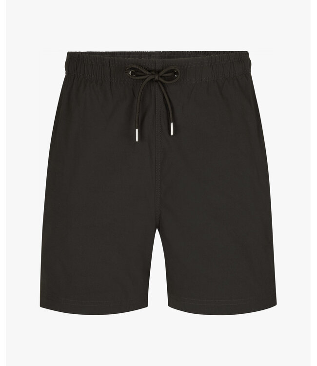 Profuomo Dark brown solid swimshort