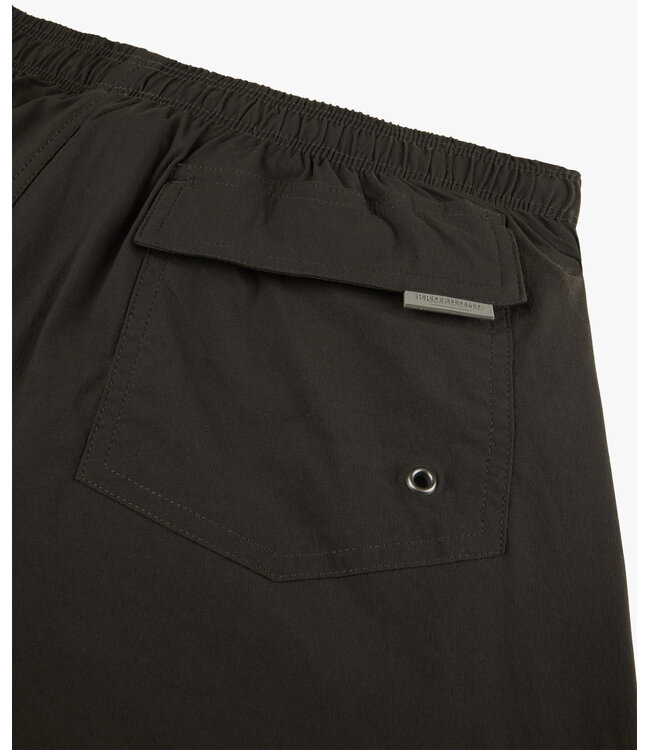 Profuomo Dark brown solid swimshort