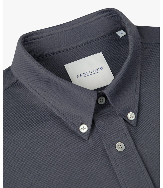 Profuomo Blue casual Japanese knitted shirt