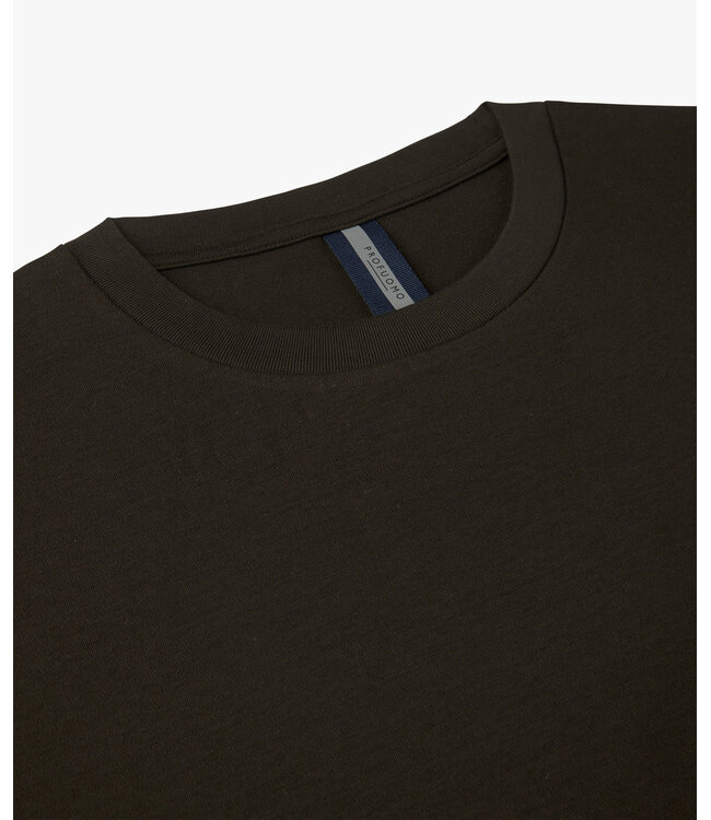 Profuomo Dark brown oversized T-shirt