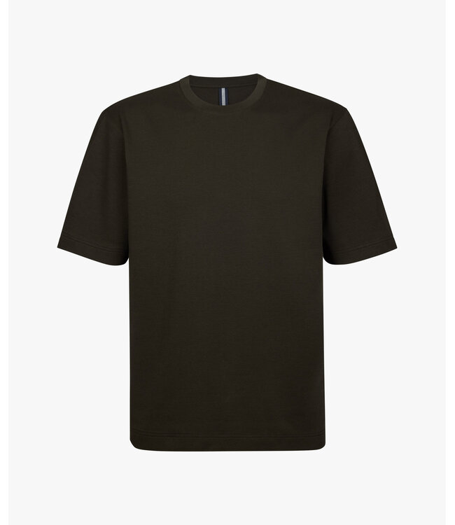 Profuomo Dark brown oversized T-shirt