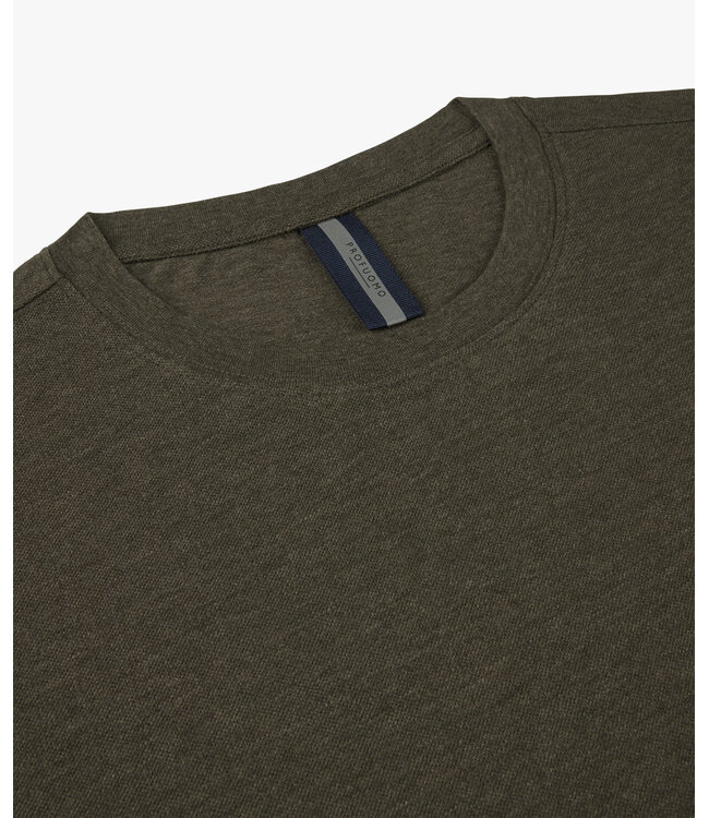Profuomo T-Shirt crew neck brown