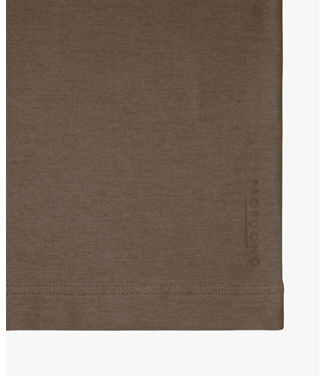 Profuomo T-Shirt crew neck brown
