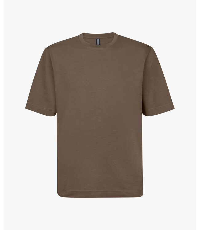 Profuomo T-Shirt crew neck brown