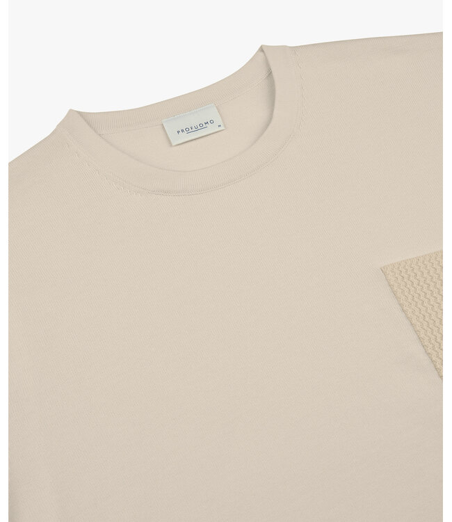 Profuomo T-Shirt Crew Neck Off White
