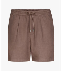 Profuomo Linen Shorts Clay
