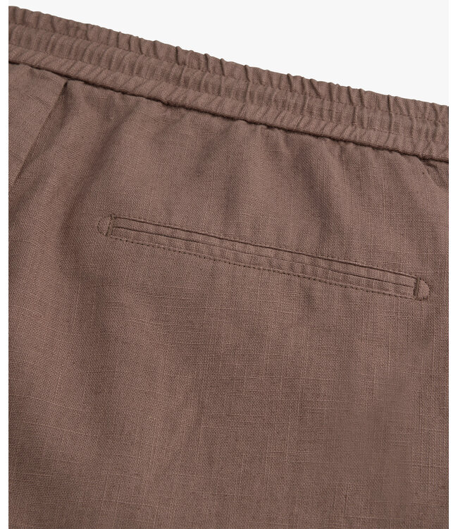 Profuomo Linen Shorts Clay